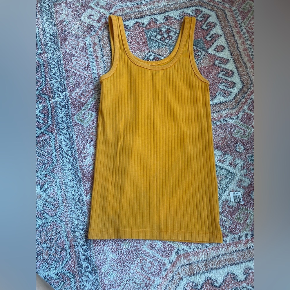 Aerie Ribbed Orange tank top